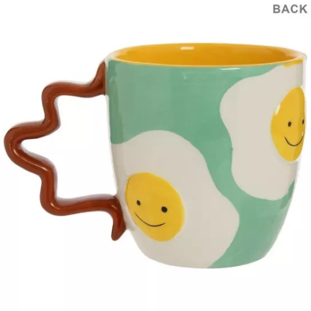 (2) Fried Eggs & Bacon Ceramic Mug - Picture 2 of 2
